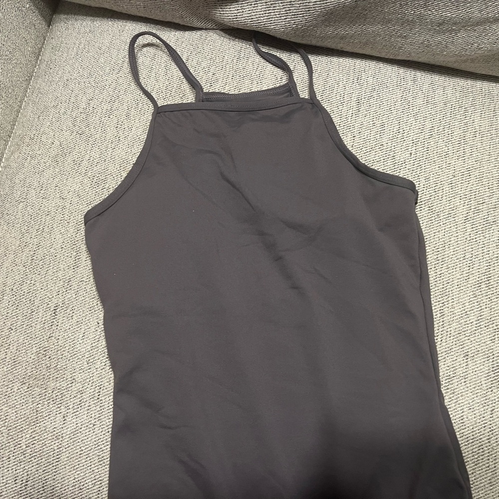 SASKI GREY ATHLETIC THONG Bodysuit